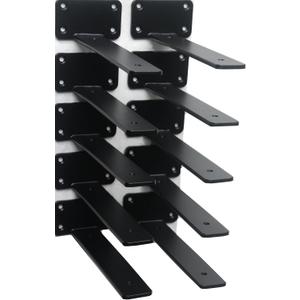 10 Pack - 8 inch Black Hidden L Shelf Bracket (1/5 Inch Thicked) Iron Floating Shelf Brackets Rustic Industrial Metal Brackets for Shelf Support 10 Pack - 8 inch Black Hidden L Shelf Bracket (1/5 Inch Thicked) Iron Floating Shelf Brackets Rustic Industrial Metal Brackets for Shelf Support