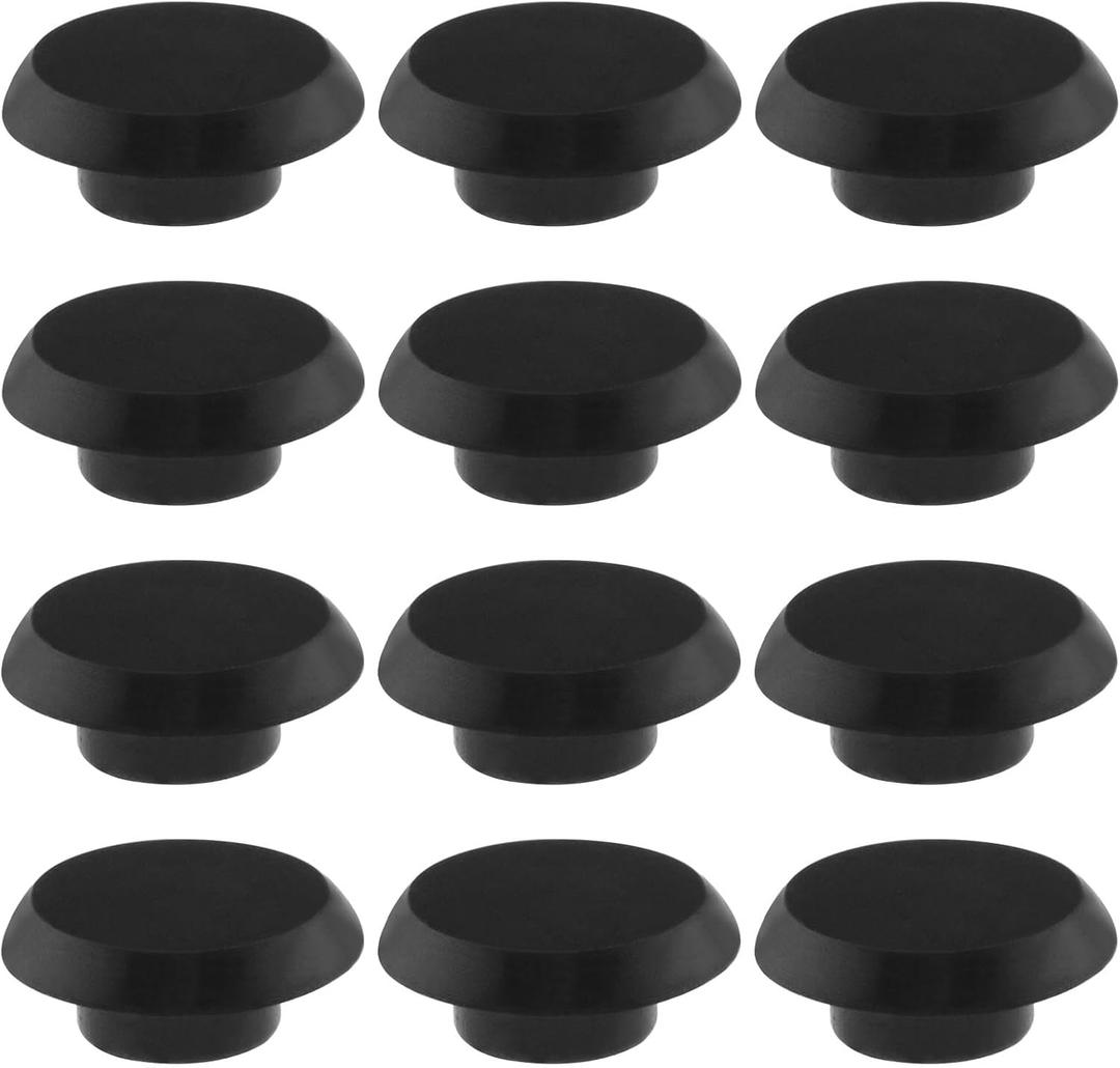 50PCS Socket Head Screw Cover Cap Hexagon Head Screw Cap Furniture Allen Screws Caps Plastic Protector for Mechanical Equipment Automotive Black M8