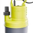 1/2 HP Submersible Water Pump 2900 GPH Portable Sump Pump For Pool, Basements, Puddles, Ponds With 16.4 Ft Power Cord and Hose Adapters, Yellow