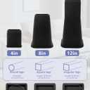 Bed Risers 8 Inch Heavy Duty, 4 Pack Furniture Risers for Dorm Twin XL Table Desk Sofa Couch Cabinet Bed Frame, Black Bed Lifts Risers
