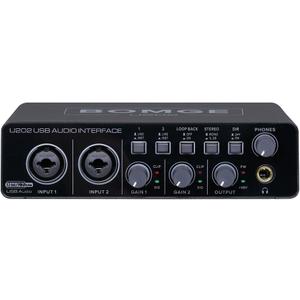 BOMGE U202 USB Audio Interface with Mic Preamplifier XLR/TSR/TS Ports,48V,32-Bit/192kHz Resolution fro computer recording,Streaming,Podcasting