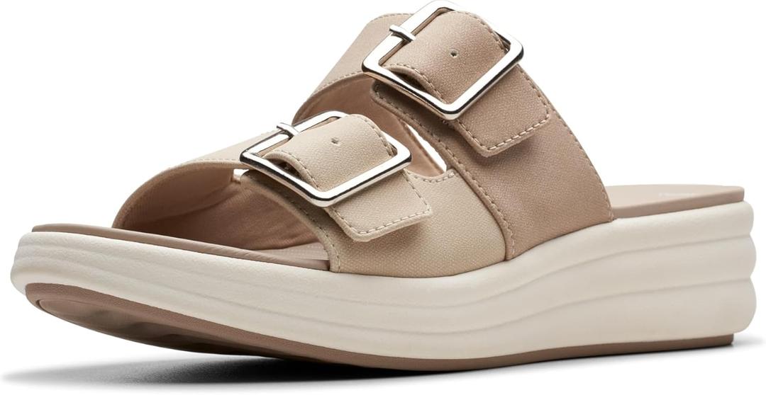 Clarks womens Drift Buckle (11, Sand Combi)
