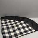 Black and White Buffalo Plaid Check Christmas Tree Skirt 48 inches, Country Xmas Tree Decorations Tree Skirts Double Layers Holiday Ornaments