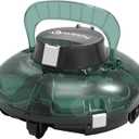 Cordless Robotic Pool Cleaner,Powerful Suction & Dual-Layer Filtration Automatic Vacuum for Above-Ground Pools up to 645 Sq. Ft, Lightweight, Self-Parking