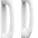 NL'AAHC Grab Bars for Shower Heavy-Duty (2Pack) 16-Inch ADA Compliant Shower Grab Bar for Seniors Shower Handle for Elderly Suction Handicap Safety Handrail for Bathroom Bathtubs Showers Toilet White