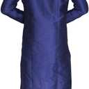 MKP9007 Blue and Ivory Men's Kurta Pyjama Indian Suit Bollywood Sherwani (Blue, M)