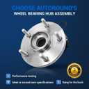 Autoround 513273 Front Wheel Hub And Bearing Assembly Compatible with 2008-2016 Dodge Grand Caravan, 2008-2016 Chrysler Town & Country, 2009-2014 VW Routan, 2012-2015 Ram C/V