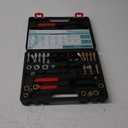 49-Piece Thread Chaser Set, UNC UNF & Metric Thread Repair Kit with Taps, Dies, and Files, Rethread Repair Tool for Bolts, Nuts and Screws