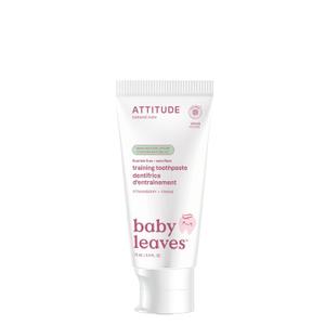 Attitude Baby and Child Fluoride-Free Training Toothpaste, Naturally Derived Ingredients, Vegan, EWG Verified, Strawberry, 2.5 Oz (2.6 Ounce (Pack of 1))