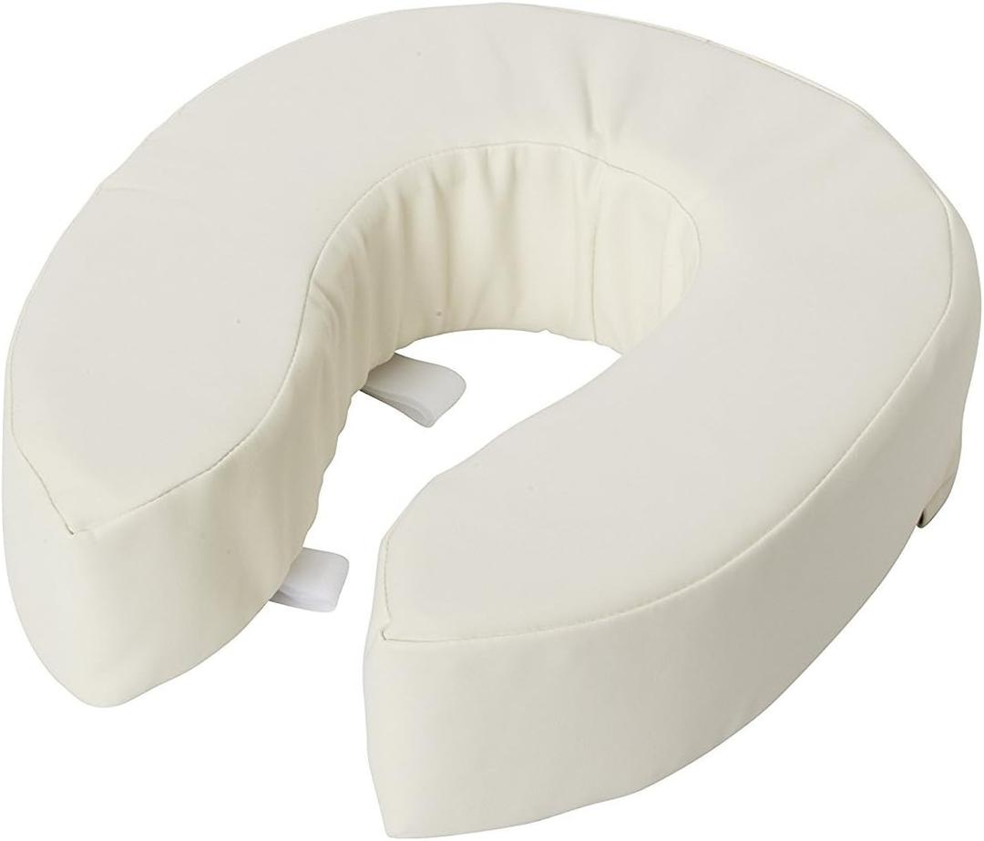 Briggs Healthcare Vinyl Cushion Toilet Seat, 4" (4 Inch (Pack of 1))