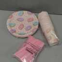 144 Piece Donut Grow Up Party Supplies, Serves 24 Guests Disposable Sprinkle Paper Plates, Cocktail Napkins, Cups, Cutlery, Two Sweet Birthday Party Decorations