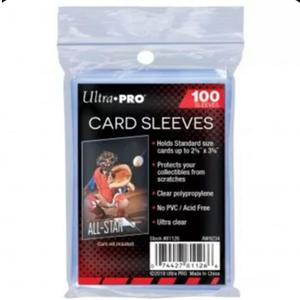 10 (Ten) Pack Lot of 100 Soft Sleeves / Penny Sleeve for Baseball Cards & Other Sports Cards 