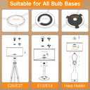 OUTON Beige Large Drum Lamp Shades for Floor Lamps, 17.5" Top x 17.5" Bottom x 10" High, Easy to Assemble, Replacement Linen Lampshades for Table Lamps & Bedside Lamps (1.65" Spider)