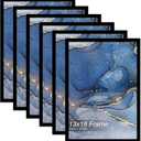 13x18 Picture Frame Set of 6, Black Frame for 13 x 18 Inch Picture Poster Photo, Light Weight and High Transparent 13 by 18 Frame for Wall - 6 Pack/Black/13 x18