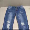 KUNMI Women's Ripped Skinny Jeans Distressed Stretchy Denim Pants, Size 10