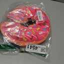 Supet Inflatable Dog Cone Collar Alternative After Surgery, Doggie Neck Donut Collar Recovery ECollar for Post Surgery, Soft Dog Cone for Small Medium Puppies Cats, Donut Pink S(Neck 7"-9.5")