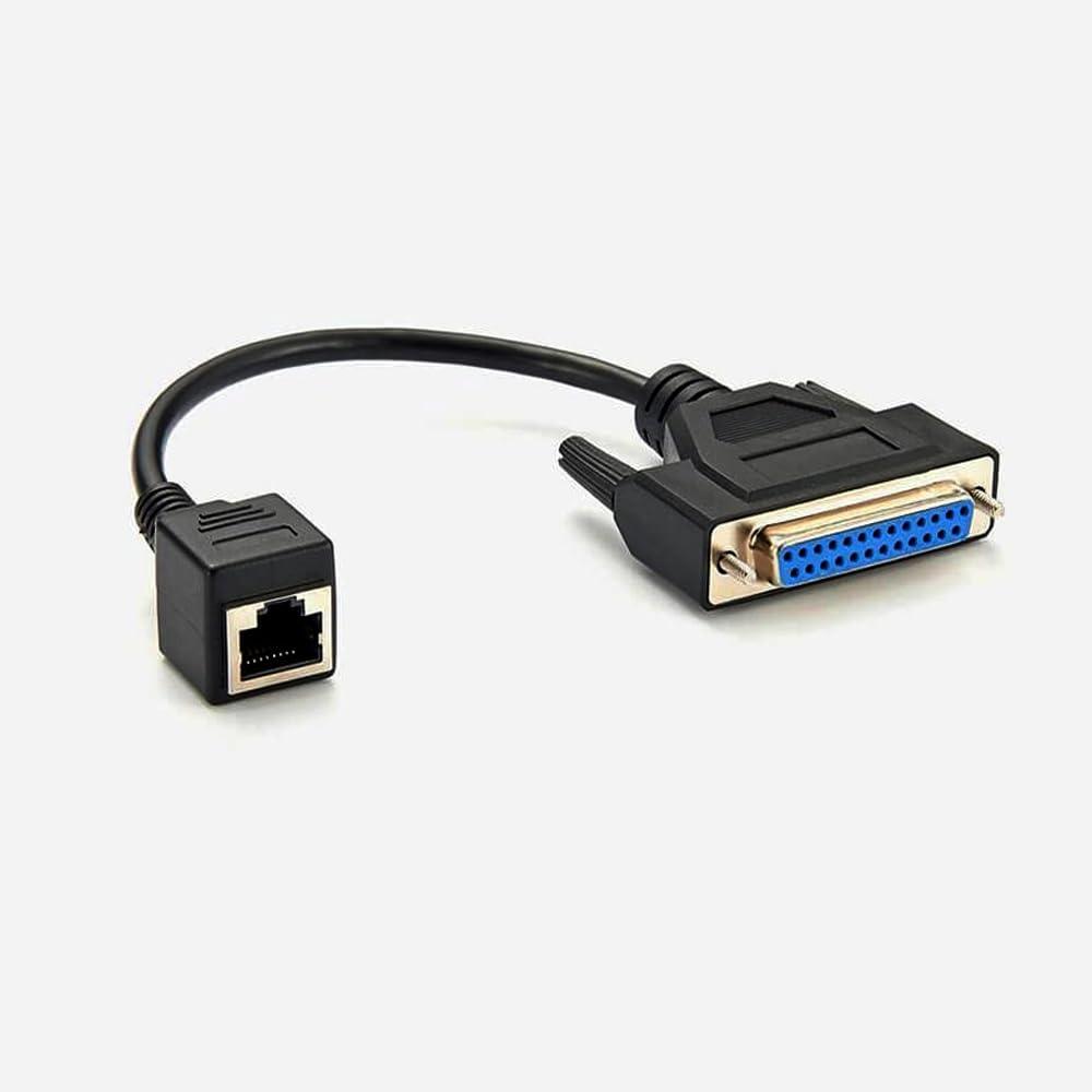 RJ45 to DB25 Female Serial Console Cable Adapter Extension Cable 30CM