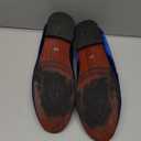 LCQL Men's Luxury Velvet Penny Loafer Shoes Noble Slip-on Suede Loafers Smoking Slippers Plus Size 9,5