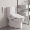 Launs Bidet Toilet Seat Round, Electric Bidet Seat for Bathroom 225D