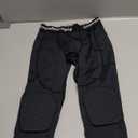 COOLOMG Basketball Leggings with Knee Pads for Kids Youth 3/4 Compression Pants Capri Tights Side Pockets (Medium)