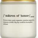 2 x PARDIEUR Lavender Scented Candle - Bridesmaid Gifts for Sister, Women Friends, Wedding Present, Maid of Honor Proposal Gifts, Jar Candle, Modern Design, Long Burning, Travel Size