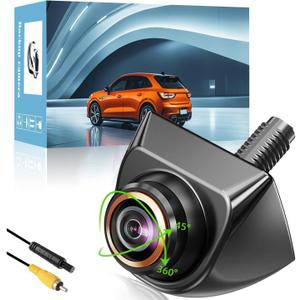 1080P AHD Backup Camera with 170 Wide Angle, 360 Rotatable, Night Vision, IP69K Waterproof - Front/Rear/Side View Reverse Camera for Trucks, Cars, SUVs (1080P)