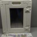 Clear Acrylic Dog Playpen with Door,23.6" Puppy Playpen,Easy Assemble Pet Fence,10-Panel for Puppies/Small Dog Play Pen Indoor (White, 23.6 Inch-H, 10 Panel)