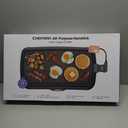 Chefman XL Electric Griddle with Removable Temperature Control, Immersible Flat Top Grill, Burger, Eggs, Pancake Griddle, Nonstick Extra Large Cooking Surface, Slide Out Drip Tray, 10 x 20 Inch, Black