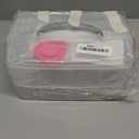 Douorgan 2-Tier Diamond Painting Storage Containers Portable Bead Organizer and Storage Box Stackable Arts & Crafts Organizers for Nail Charms Seed, 160 Rectangular, Funnel, Stickers