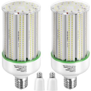 100W LED Corn Light Bulb 2Pack,400 Watt Metal Halide HID lamp Replacement,5000K E39 Mogul Base LED Bulb for Street and Area Lighting Bay Light Fixture Wearehouse Workshop Garage Gyms