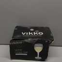 Vikko 8.5 Ounce Small Wine Glasses Set of 6, Fancy Red and White Wine Glass, Durable Stem, Copas De Vino Dishwasher Safe