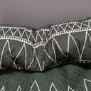 Andency Green California King Quilt Set, 3 Pieces Boho Lightweight Soft Striped Cal King Bedspread for All Season (112"x104"), Printed Bohemian Polyester Reversible Coverlet Comforter Sets