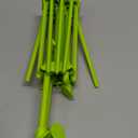 Ourokhome Collapsible Pasta Drying Rack, Plastic Foldable Homemade Fresh Spaghetti Stand Dryer Noodle Hanger for Kitchen with 10 Arms, Stable, Easy Storage, Quickly Set Up (Green)