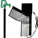 38.5" x 6" Water Pipe Heat Blanket Faucet Heating Blanket Winter Heating Tape for Metal and Plastic Pipes, 120V, Thermostat Max Temp 140F, OD Max: 1-1/4" (1)