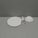 White Cake Stand 10 inch Round - Cupcake Stand - Metal Cake Holder Stand for Wedding Reception Birthday Party Graduation Ceremonies Family Gatherings and Other Events