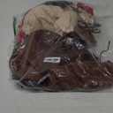 Men's Pirate Costume 5 Pcs Medieval Renaissance Outfits Halloween Viking Set (X-Large, Z3601)