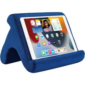 Tablet Pillow Stand Holder Dock for Bed with 3 Viewing Angles, Compatible with All Tablets, Phones and iPad Pro 9.7, 10.5,12.9 Air Mini 4 3, Kindle, E-Reader and Books (Navy)