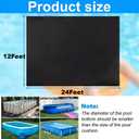 12' x 24' Rectangular Pool Liner Pad for Heavy Duty Ground Swimming Pools - Aboveground Protects Pool Liner, Pool Mat for Pool Bottom Liner Protector to Prevent Punctures Extend Liner Life