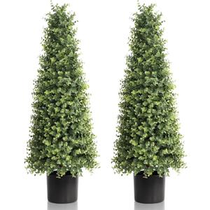 32" Boxwood Topiary Flourish Plant UV Resistant Bushes Potted Plants Artificial Cedar Tree Artificial Shrubs Tree for Indoor Outdoor 32" Boxwood Topiary Flourish Plant UV Resistant Bushes Potted Plants Artificial Cedar Tree Artificial Shrubs Tree for Indoor Outdoor