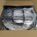 Decorative Garden Fence, 21.67ft(L) x 17in(H) Metal Fencing, 20 Pack, Black, Classic Style, Animal Barrier, Garden Border