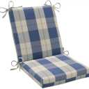 Pillow Perfect Seat Cushion, 36.5 X 18 X 3, Blue