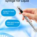 1ml Luer Lock Syringe without Needle - 1cc Plastic Syringes, Sterile, Individually Sealed, Pack of 100