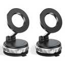 Avischai 2-Pack Vacuum Suction Magnetic Phone Holder for Car Dashboard, Windshield - Hands-Free Strong Grip Mount with 360° Rotation for iPhone & Android Phones