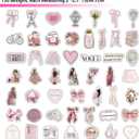 150PCS Pink Coquette Stickers, Waterproof Aesthetic Vinyl Stickers for Girls, Water Bottles, Laptop, Phone Case, Guitar