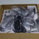 LEDIARY Flush Mount Ceiling Fan with Lights and Remote, 19.7'' Low Profile, 3000-6000K Dimmable Fandelier, 6 Wind Speeds, Black Modern LED Fan Light for Bedroom