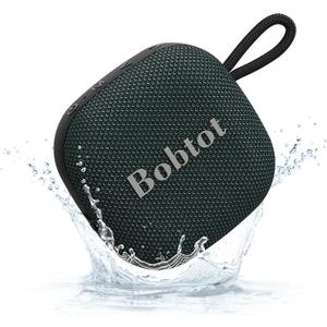 Bobtot Portable Wireless Bluetooth Speaker - IPX7 Waterproof Show Speakers with 16H Playing Time, Loud Stereo Sound, Built-in Mic, TWS, Small Size with Carry Lanyard, DarkBlue