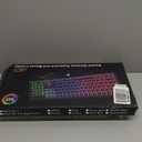 Wireless Keyboard and Mouse Combo, RGB Backlit, Rechargeable & Light Up Letters, Full-Size, Soft Typing, Sleep Mode, 2.4GHz Quiet Keyboard Set for Mac, Windows, Laptop, PC, Trueque (Black)