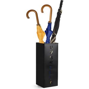Hiceeden Metal Umbrella Stand, Freestanding Square Mesh Umbrella Holder for Home, Entryway, Office, Hotel and Supermarket