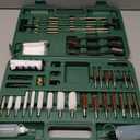 iunio Gun Cleaning Kit, Universal Gun Cleaning Kit for All Caliber Shotgun Pistol Rifle Cleaning Kit with Mat Portable Case (Green)