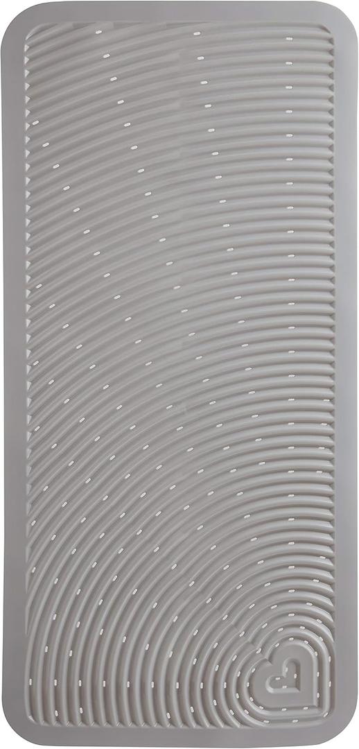 Munchkin Soft Spot Baby Bath Mat for Tub, Cushioned Bathtub Mat for Toddlers and Kids, 36"x17", Grey
